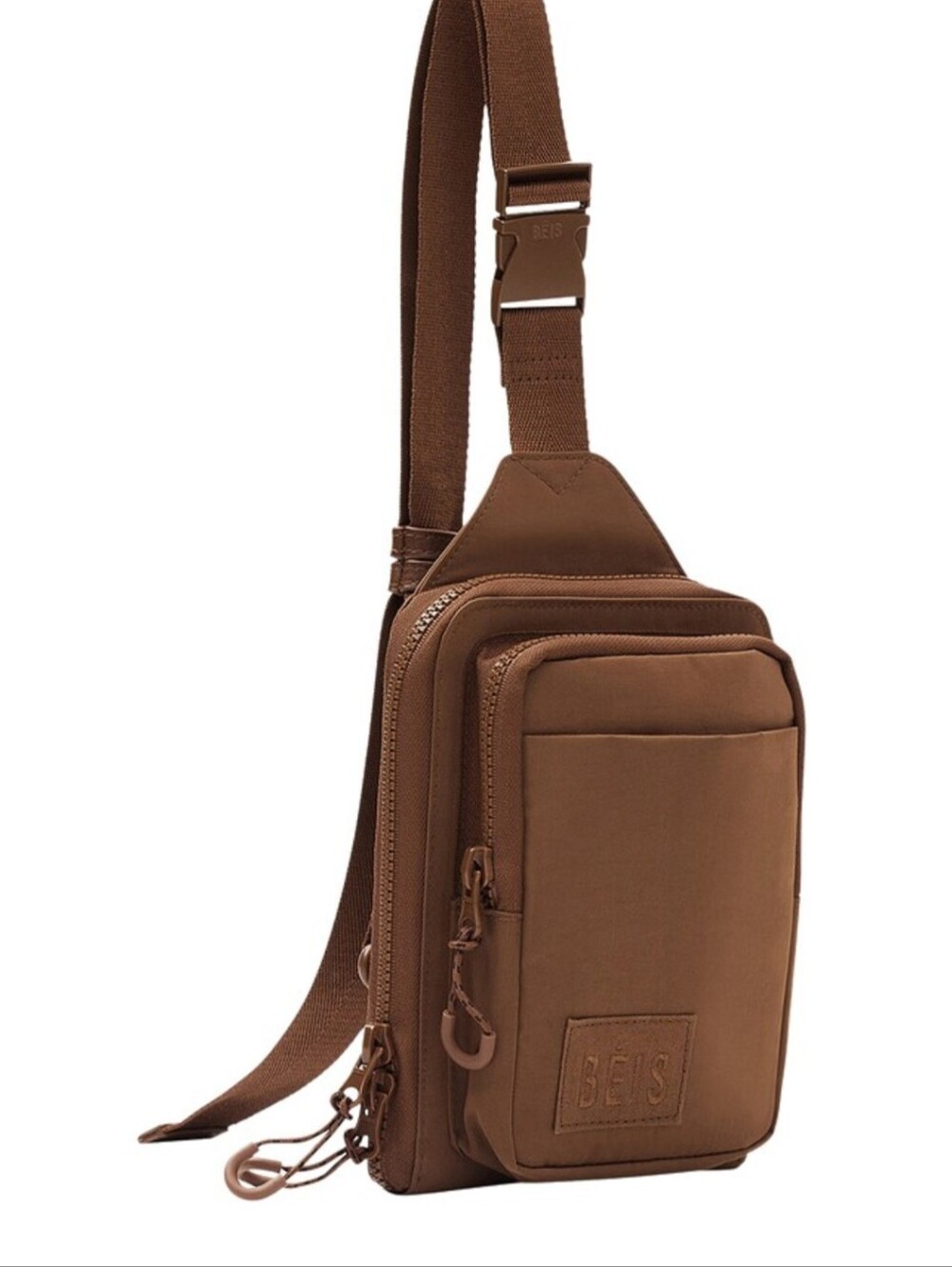 BEIS Chest Sling Bag in Warm Brown (NWT)